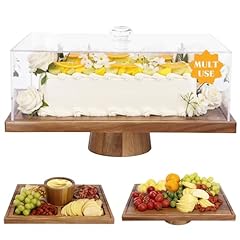 Acacia wood cake for sale  Delivered anywhere in USA 
