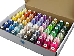 Simthread 63 Brother Colors Polyester Embroidery Machine for sale  Delivered anywhere in USA 