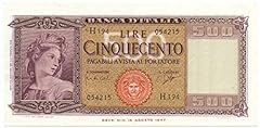 Cartamoneta.com 500 Lire Italia ORNATA di SPIGHE Medusa 23/03/1961 SUP+ 14464/II usato  Spedito ovunque in Italia 