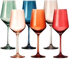 Colored crystal wine for sale  Delivered anywhere in USA 