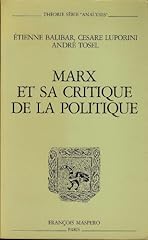 Marx critique politique d'occasion  Livré partout en France