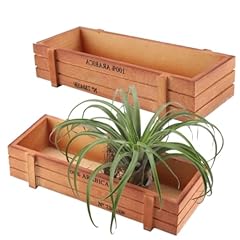 2pcs wood planter for sale  Delivered anywhere in UK