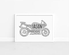Personalised motorbike word for sale  Delivered anywhere in UK