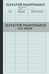 Elevator maintenance log for sale  Delivered anywhere in UK