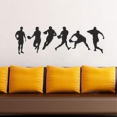 Rugby action silhouette for sale  Delivered anywhere in UK