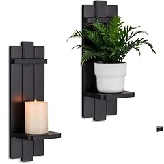 Candle sconces black for sale  Delivered anywhere in USA 