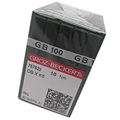GROZ-BECKERT Needle in CKPSMS Clear Plastic Box- 100 Groz Beckert DBXK5 Industrial Embroidery Sewing Machine Needles Compatible with Tajima Barudan SWF (Size 80/12) for sale  Delivered anywhere in USA 