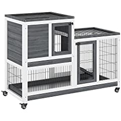 PawHut Wooden Indoor Rabbit Hutch Guinea Pig House for sale  Delivered anywhere in UK