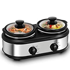 Double slow cooker for sale  Delivered anywhere in USA 