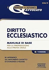 Diritto ecclesiastico. manuale usato  Spedito ovunque in Italia 