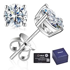 Moissanite stud earrings for sale  Delivered anywhere in USA 