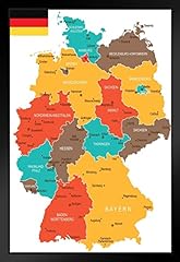 Geographical map germany for sale  Delivered anywhere in USA 