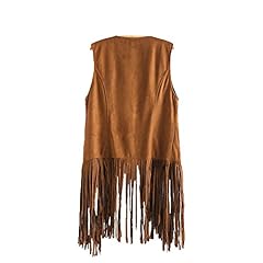 Ladies fringe waistcoat for sale  Delivered anywhere in UK