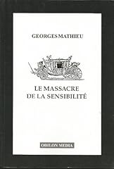 Massacre sensibilité d'occasion  Livré partout en France