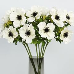 White artificial anemone for sale  Delivered anywhere in USA 