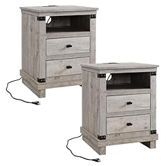 Farmhouse nightstand set for sale  Delivered anywhere in USA 