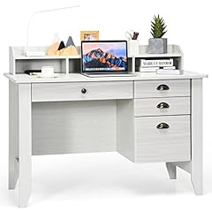 Tangkula white desk for sale  Delivered anywhere in USA 