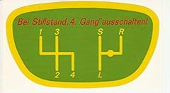 Deutz schaltschema aufkleber gebraucht kaufen  Wird an jeden Ort in Deutschland