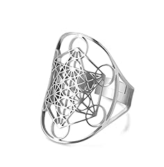 Metatron cube anello usato  Spedito ovunque in Italia 