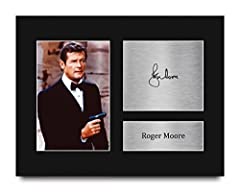 HWC Trading USL Roger Moore Gifts Printed Signed Autograph for sale  Delivered anywhere in Canada