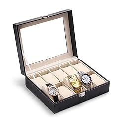 Leather watch box for sale  Delivered anywhere in Ireland