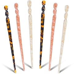 6pcs acetate hair for sale  Delivered anywhere in UK