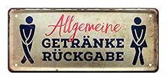 Blechschild getränkerückgabe gebraucht kaufen  Wird an jeden Ort in Deutschland