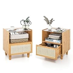 Costway rattan bedside for sale  Delivered anywhere in Ireland