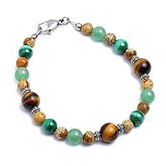 Mens gemstone bracelet for sale  Delivered anywhere in USA 