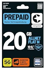 Congstar prepaid allnet gebraucht kaufen  Wird an jeden Ort in Deutschland