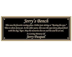 Memorial bench plate for sale  Delivered anywhere in USA 