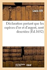 Déclaration espèces or d'occasion  Livré partout en France