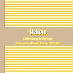Yellow stripe scrapbook for sale  Delivered anywhere in UK