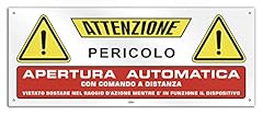 Cartello 30x12 attenzione usato  Spedito ovunque in Italia 