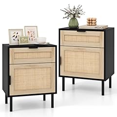 Costway rattan bedside for sale  Delivered anywhere in UK