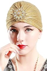 BABEYOND Women's Turban Hat with Crystal Vintage Head for sale  Delivered anywhere in USA 