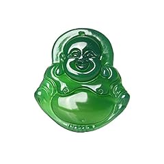 Faraway 28X30MM Imperial Green Jade Buddha Bead Pendant for sale  Delivered anywhere in Canada
