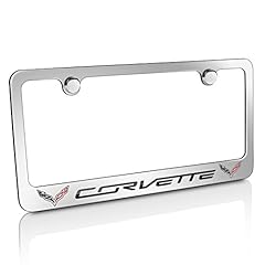 Corvette chrome license for sale  Delivered anywhere in USA 