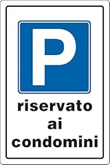 Cartello parcheggio riservato usato  Spedito ovunque in Italia 