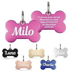 Personalised dog tags for sale  Delivered anywhere in UK