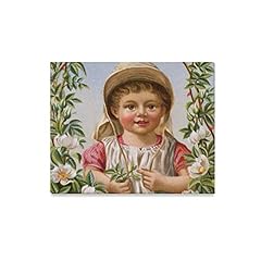 Wall Art Painting Little Girl Framed Within Her Rose for sale  Delivered anywhere in Canada