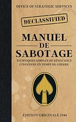 Manuel sabotage techniques d'occasion  Livré partout en France