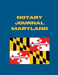 Notary journal maryland for sale  Delivered anywhere in USA 