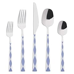 Blue silverware set for sale  Delivered anywhere in USA 