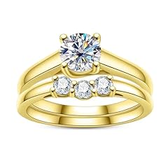 Idocare moissanite wedding for sale  Delivered anywhere in USA 