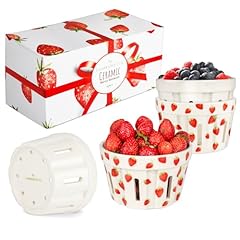 Ceramic berry basket for sale  Delivered anywhere in USA 