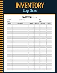 Inventory log book for sale  Delivered anywhere in USA 