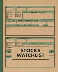 Stocks watchlist stock for sale  Delivered anywhere in UK