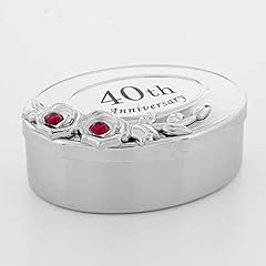 Crystocraft 40th Anniversary Trinket Box - With Swarovski for sale  Delivered anywhere in UK