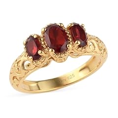 Stone garnet ring for sale  Delivered anywhere in USA 
